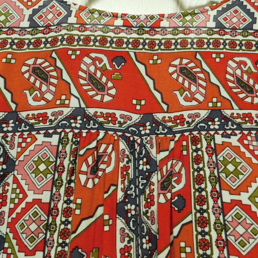 UMGEE USA Boho Hippie V-neck Bell Sleeve 3/4 Lightweight Womens Small - Picture 9 of 11